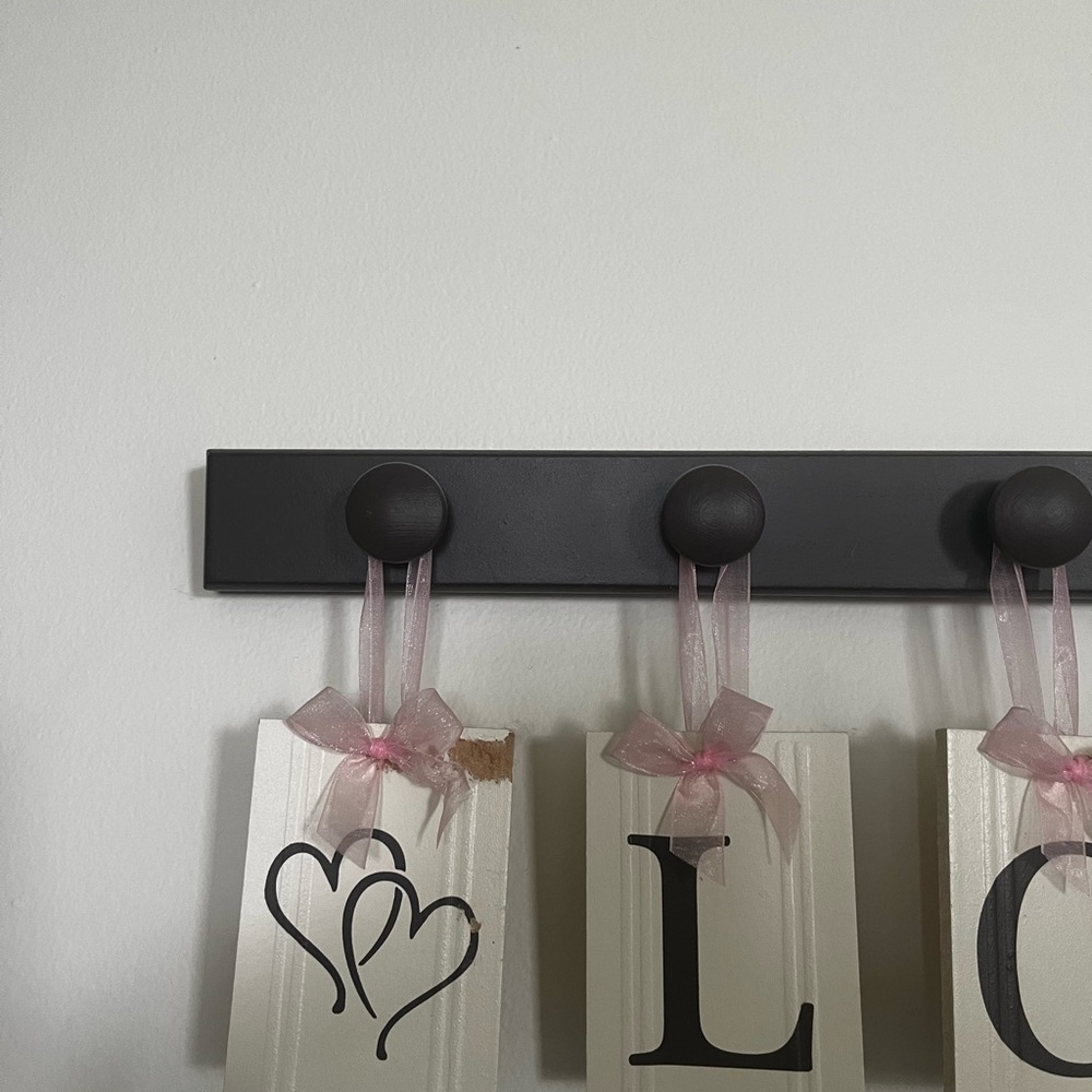 Love letter block wall decor
